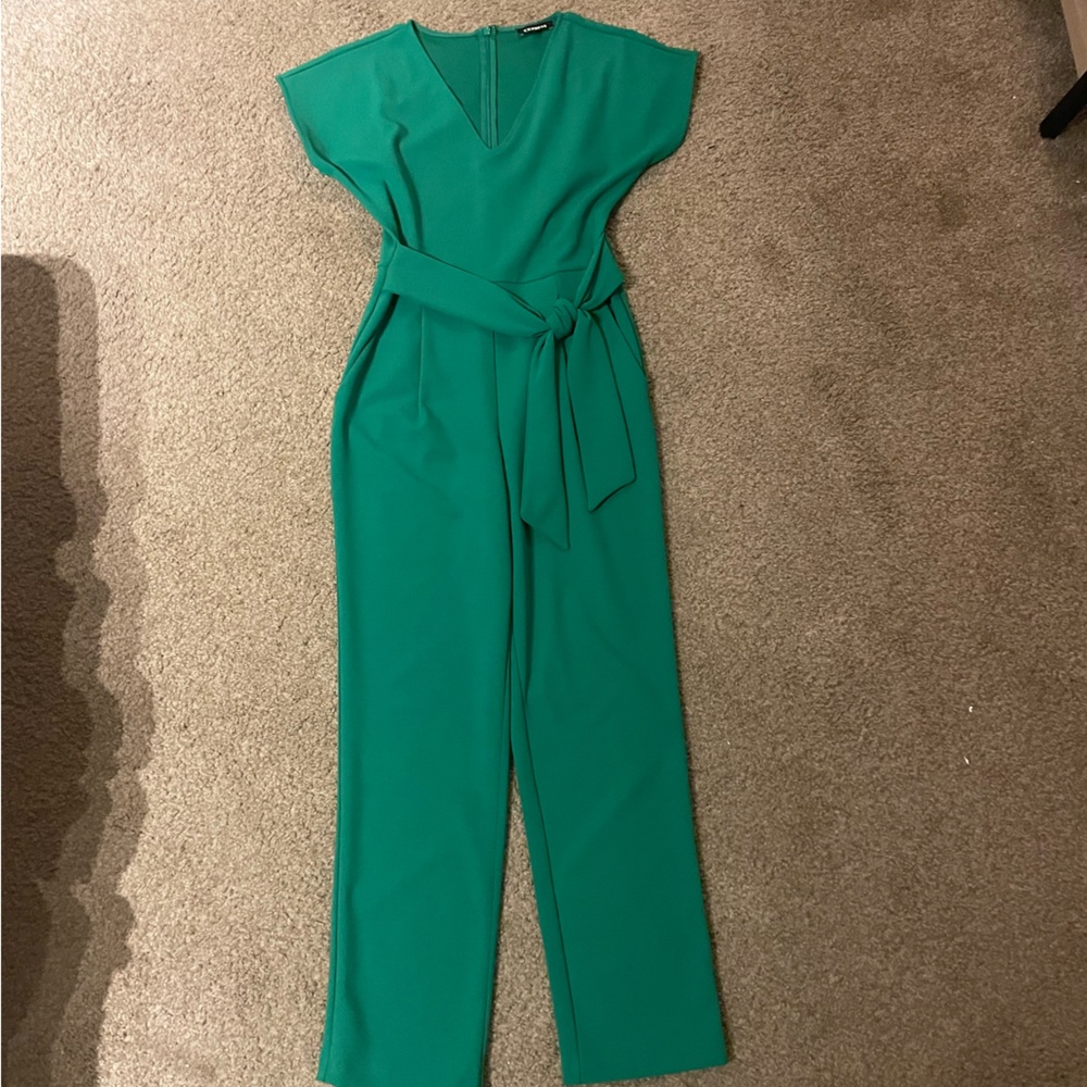 Emerald green jumpsuit, worn once!